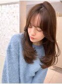 レイヤーカット/前髪カット/くびれヘア/ウエットヘア/髪質改善