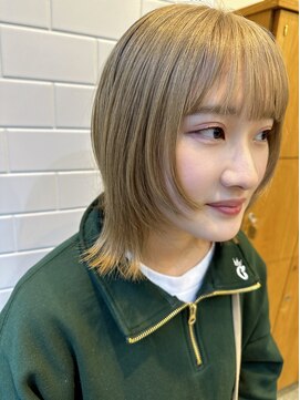 ノットバイベル 大宮(knot by belle) 顔周りレイヤー×ホワイトベージュ