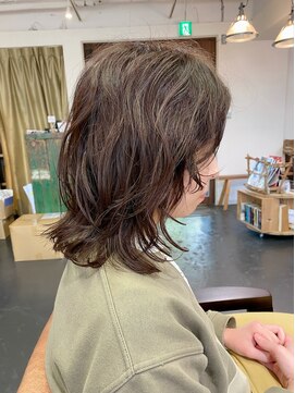 ポタム 東中野(potamu) ロブにパーマ