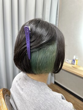 テーラヘアー 稲毛店(TELA HAIR) インナーグリーンカラー