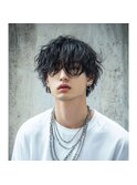 黒髪ボブルフネビージュ小顔ワンレン韓国マッシュ