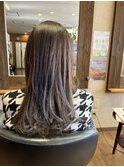 透け感オリーブベージュ艶カラー髪質改善トリートメント20代30代