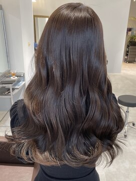 オズ 安積店(OZ) 安積髪質改善トリートメント顔周りレイヤーカットベージュカラー