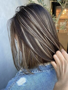 ディモアンド 表参道(Dimo&) ミニウルフ/インナーハイライト流れるレイヤー[表参道]