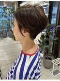 大人くびれショート/白髪ぼかしハイライト/武蔵小杉/自由が丘