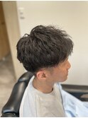 ビジネスツーブロックパーマ