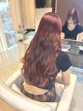 ゴットフロー(GOTTO FLOW) 韓国艶髪/ブリーチなしカラー/ワインレッド