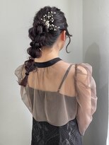 ロットアニバース(lott annibirth) 【髪質改善】編みおろし/ポニーテール/結婚式ヘア/ヘアアレンジ