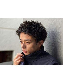 《*第一印象を爽やかに*》スパイキーショート×ツイストスパイラルパーマでビジネスシーンも抜け目なく＊