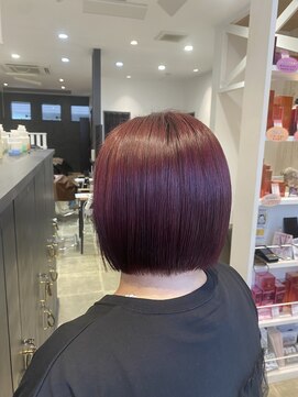 コスタ オブ リシェール(The COSTA of RICHAIR) ボルドーカラー/ボルドーブラウン/チェリーレッド/ミニボブ/越谷