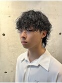黒髪ショートウルフ×束感ツイストスパイラル扱いやすい立体ヘア