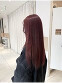 ブリーチ無しで叶うレッドカラー☆