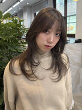 ロア フィリア(LORE Philia)&nbsp;ブリーチなしダブルカラー/レイヤーカット/髪質改善/グレージュ