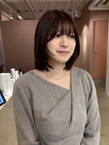 ニカ(NICA) 【NICA】カシスカラー×レイヤーボブ*緒方
