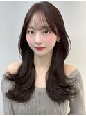 ミディアムレイヤーカットハッシュカットウルフボブウルフカット