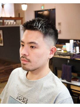 ワンワンオー バーバーショップ 博多店(@110 BARBER SHOP) ツーブロックショートカルマヘアスリックバックジェットフェード