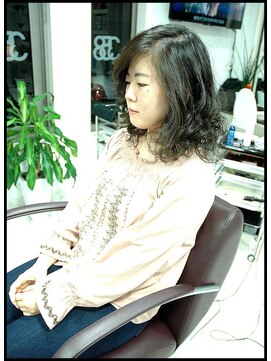 メタ(META) カット+デジタルパーマ