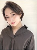 前髪/こなれミディ/ウェーブパーマ/アンブレラカラー/銀座
