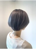 ショートグレージュ『倉敷美容室』『デザインカラー』『NABLA』