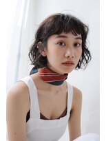 トリッカ 代官山(tricca)&nbsp;黒髪ウェーブミニボブ