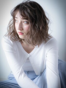 モッズヘア 上尾西口店(mod's hair) ヘムライト大人ガーリーアンニュイロングボブw上尾20代30代40代