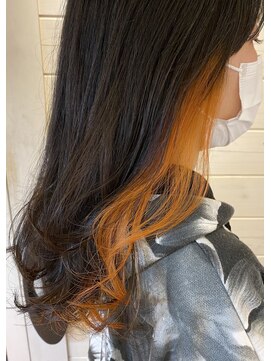 オーシャン(Ocean) ［OCEAN Hair&Life 水田成美］☆オレンジ×イヤリングカラー☆