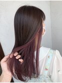 インナー/ニュアンスカラー/アッシュピンク/チェリーピンク