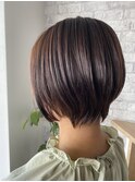 30代40代にも人気☆トップふんわりメリハリくびれショートボブ