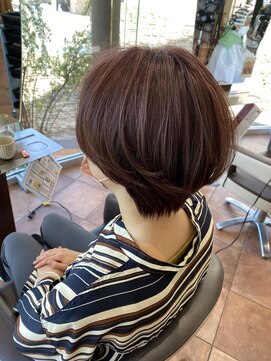 ティーケーパルジュ TK palju 国分店 ゆるふわ春色ショート