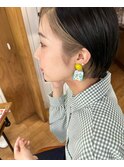ハンサムショートのオシャレフェイスフレーミング