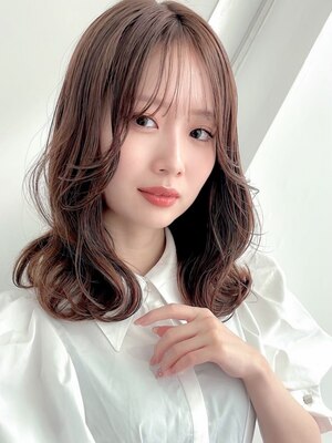 《今っぽい韓国ヘアも♪/カット￥3300～》顔周りの絶妙な動きも再現◎魅力的な、程よい抜け感のあるStyleへ*