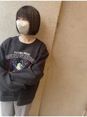 切りっぱなしボブ