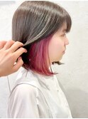 インナーカラーイヤリングカラーハイトーン×韓国【横浜】
