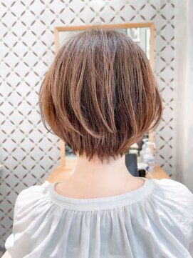 ハルキミナト ジャパン ヨコハマ(HARUKI MINATO japan YOKOHAMA) ★丸みショート★20代30代40代50代オリーブグレージュ