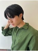 メンズ韓国ヘアー　センターパート/10代20代30代