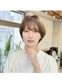 20代30代40代50代/丸みショート/クビレ/前髪あり/表参道