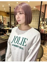 ロチカバイドールヘアー 心斎橋(Rotika by Doll hair)&nbsp;bob × pink beige ◎
