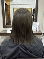 ヘアーアンドメイク ビス(HAIR&MAKE bis)&nbsp;オレンジ履歴からオリーブグレージュ