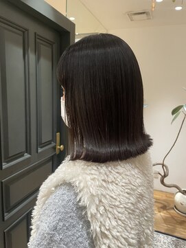 クレオヘア インターナショナル 八丁堀店 外はねボブ