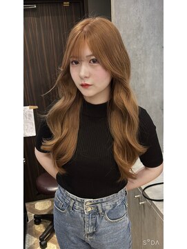 ジルバイジゼル(JILL by GiseL) ロング　ミルクティー　ベージュ