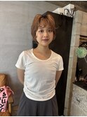 ショート×ブリーチカラー