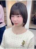 小顔タッセルボブ×似合わせカット[ボブ/縮毛矯正/丸型卵型】