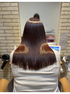 ハピネスフィール 宇治店(Happiness FEEL) 20代30代 髪質改善 縮毛矯正 グレージュ トリートメント 美髪