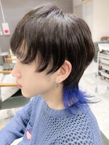 デイズ(days)&nbsp;黒髪ウルフカットに襟足ブルーカラー