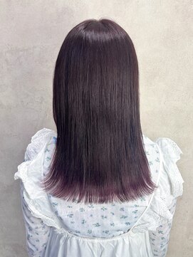 ルノン(LUNON) ハイライトカラーくびれヘアアプリコットオレンジ