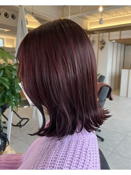 ロコン(Lokon) 外ハネボブ×カシスピンク