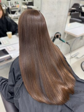 エクラ(ECLAT) 縮毛矯正×ブラウンベージュ