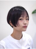 髪質改善前髪カットレイヤーカットショートボブ
