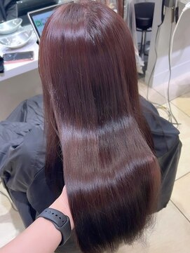 ユーフォリア 池袋東口駅前店(Euphoria) 【Euphoria/Miku】艶カラー/暖色カラー/トリートメント/韓国ヘア