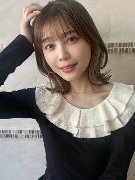 シルクレイ 新宿店(Silk-lei) ☆大人可愛いくばれボブ ベージュカラー 新宿